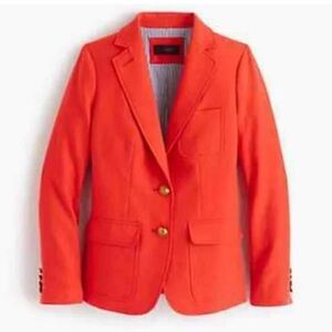 J. Crew Rhodes Linen Blazer in Fiery Sunset Women's Size 6 E9766